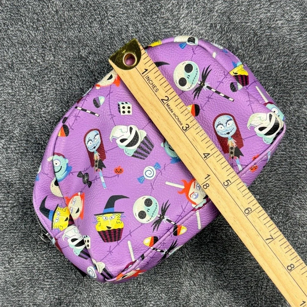 Disney Nightmare Before Christmas Purple Candy Character Makeup Bag Pouch 8x5x2